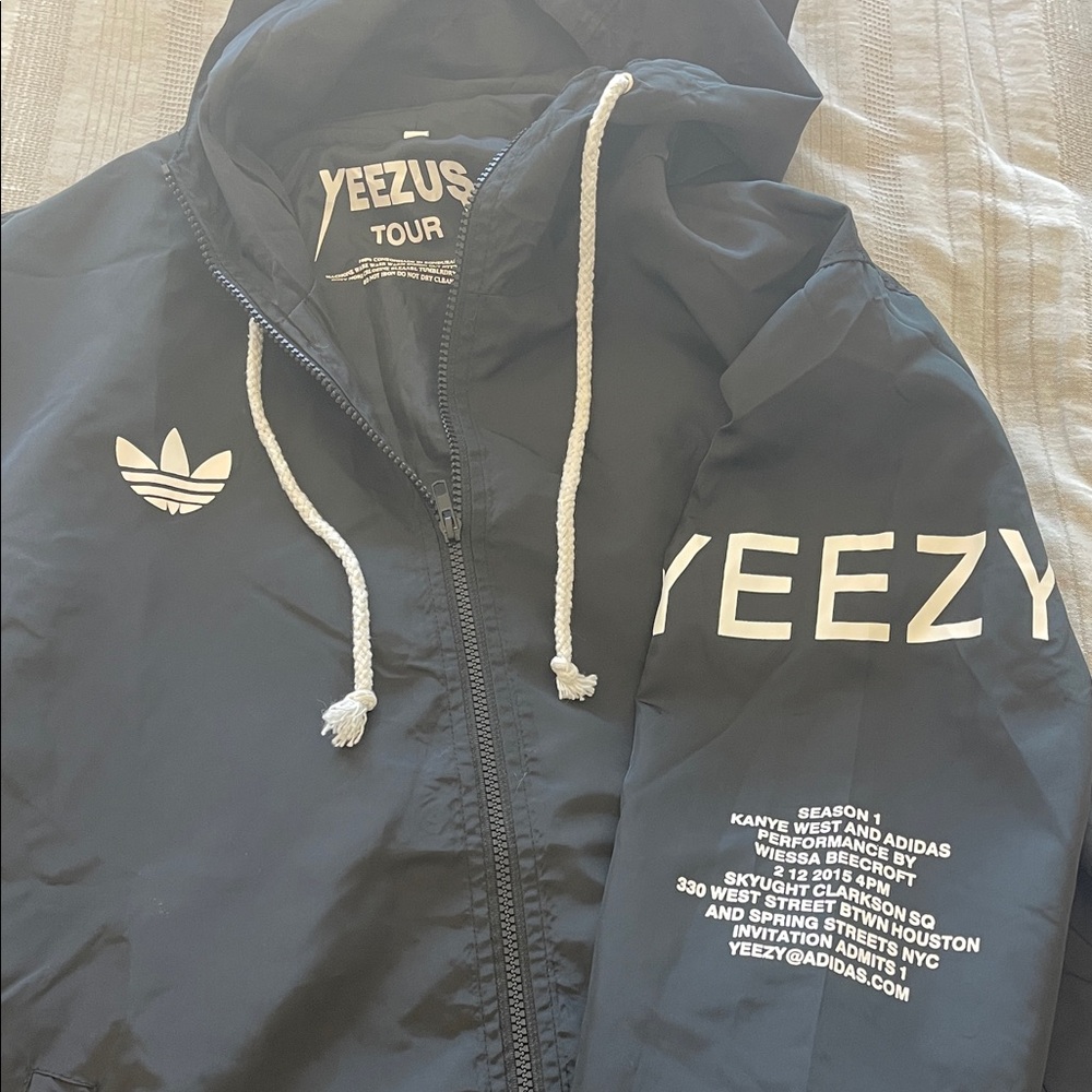 Yeezy Black Jacket with White Number Print - Picture 3 of 4